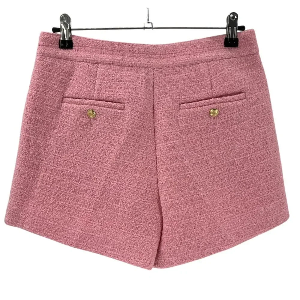 J.Crew Tweed Pink Lady Skort Size 0 - Picture 3 of 4